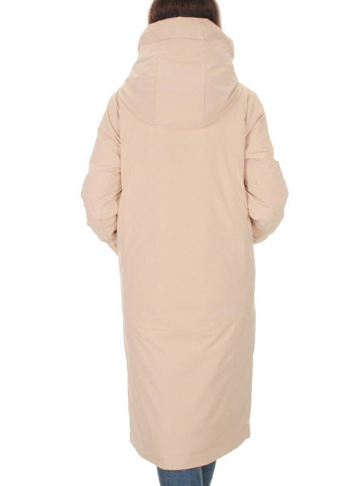 22377 BEIGE Пальто зимнее женское облегченное (150 гр. холлофайбера) - Fashion фото 5