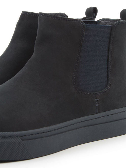 05-X30311A-7 INK. BLUE Ботинки демисезонные мужские (натуральная кожа, байка)