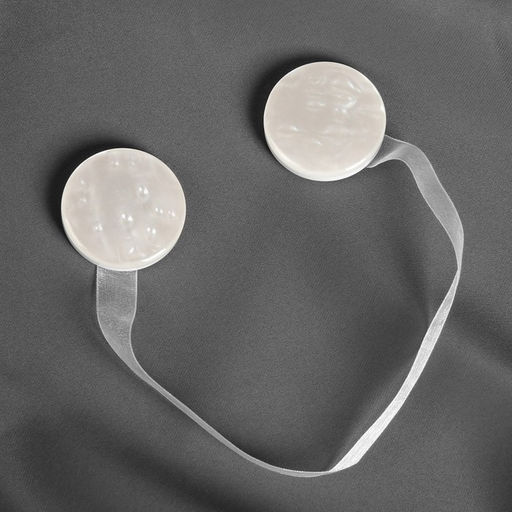 Подхват для штор «Жемчужина», d=4 см, белый