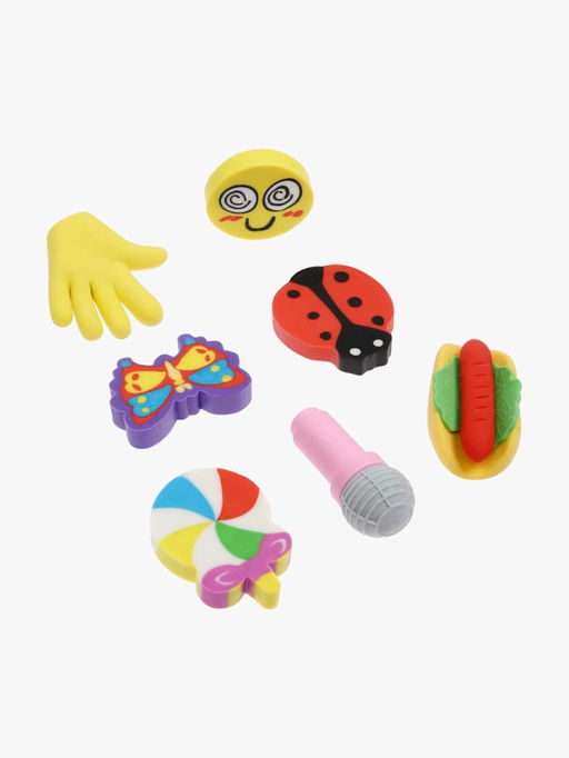 Набор фигурных ластиков, 7 штук, МИКС