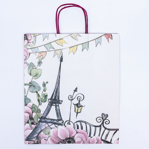 Пакет подарочный крафт Прекрасных моментов 32?19.5?37 см