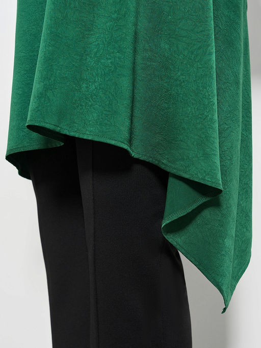 Блузка 0123-8а тёмно-зелёный - Aquarell фото 13