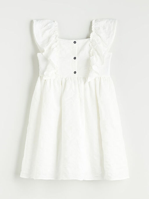 Kare Yaka K?z ?ocuk Elbise