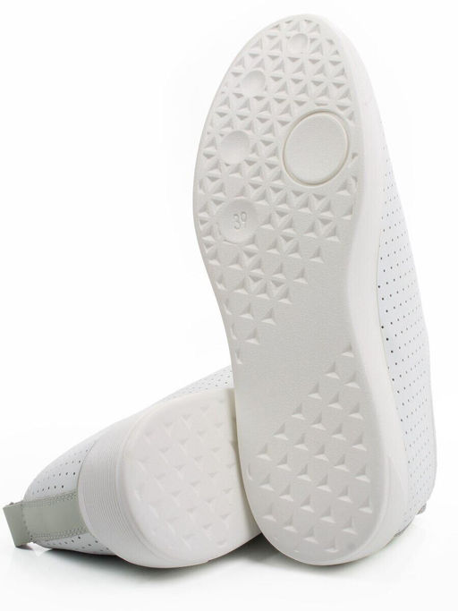 06-YE297-1 WHITE/OLIVE Туфли летние женские (натуральная кожа)