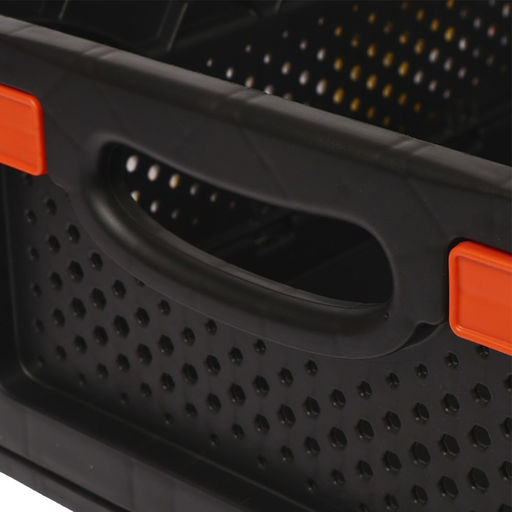 Ящик складной, пластиковый, 40×30×17 см, чёрный