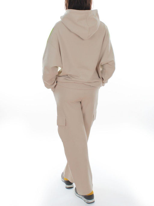 3156/3157 BEIGE/LT. GREEN Костюм спортивный женский (95% хлопок, 5% эластан)