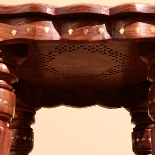 Столик кофейный, 38×38×38 см, дерево шишам