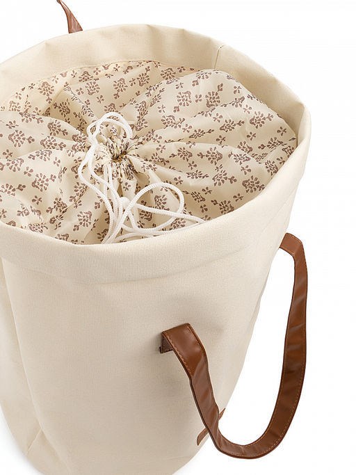 Корзина для белья 35x35x47 молочный хлопок, полиэстер - Denastia фото 4