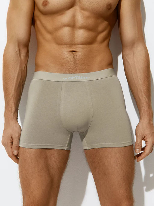 Трусы OmB 1234-1 Боксеры мужские с открытой резинкой, CO - beige scuro