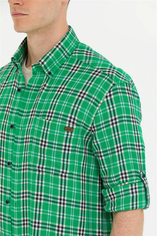 U. S. Polo Assn Мужская зеленая рубашка Lumberjack - U.s. polo assn фото 14