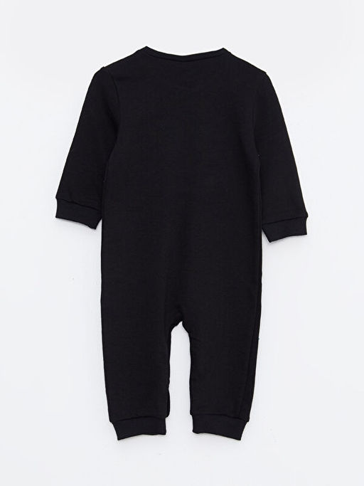 Bisiklet Yaka Uzun Kollu Bask?l? Erkek Bebek Tulum - Waikiki фото 2