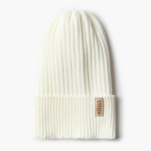 Шапка женская MINAKU Трюфель цвет молочный, размер 54-56  фото 3