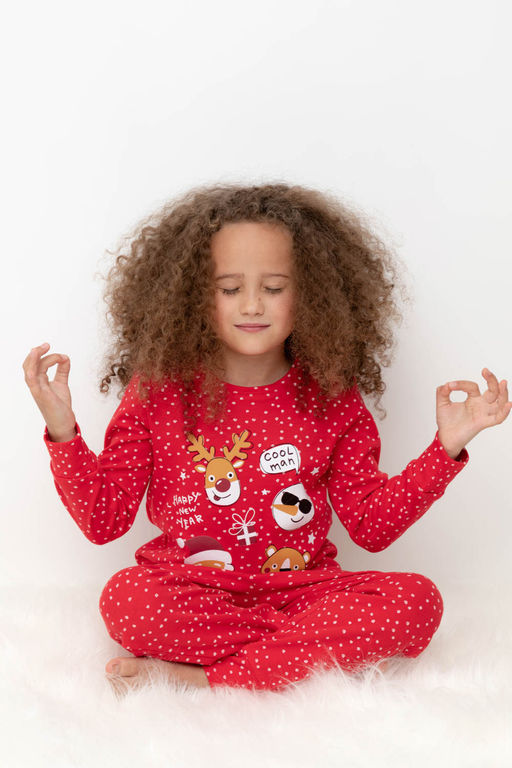 CROCKID, Пижама. Цвет: маленький горошек на красном