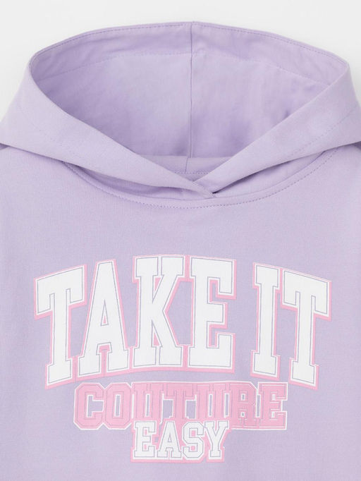 КР 302676-1/пастельно-лиловый джемпер (худи) для дев