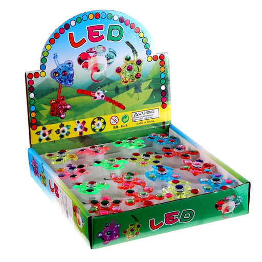 Цена за 20 шт. Спиннер «Колечко», цвет МИКС