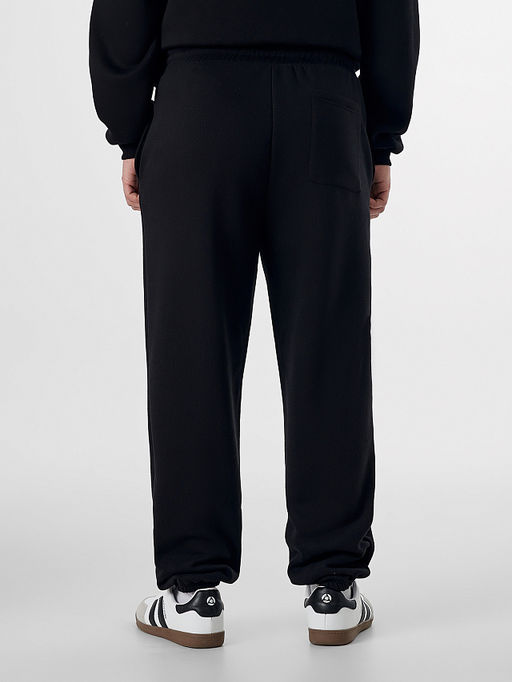 Теплые брюки мужские черные с начесом