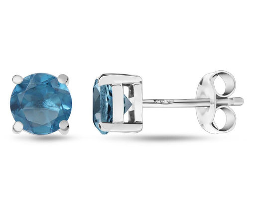 Серьги, танзанит выращ., Гвоздики2