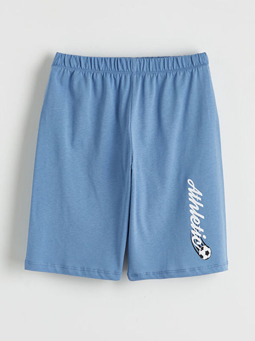 Bask?l? Erkek ?ocuk Pijama ?ort 2li