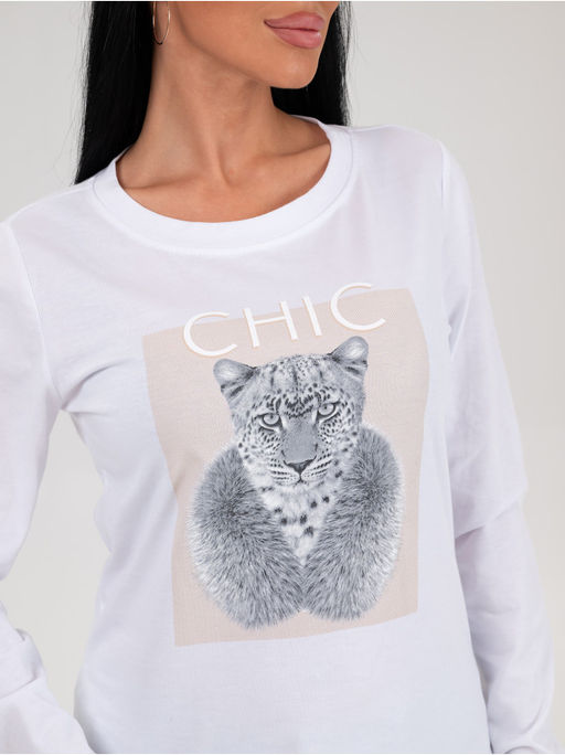 Лонгслив Шик женский белый - София фото 8