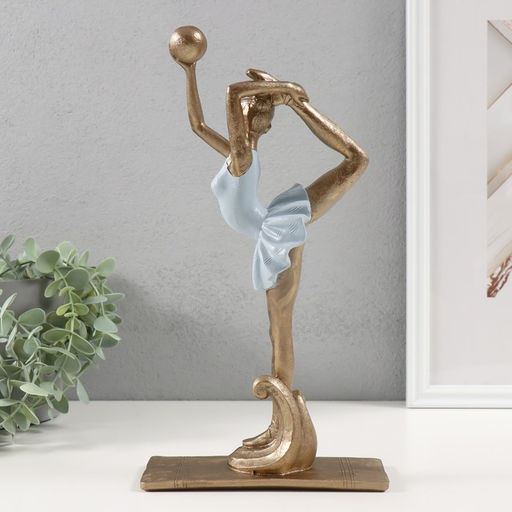 Фигура полистоун «Гимнастка с мячом», 17×9×31 см