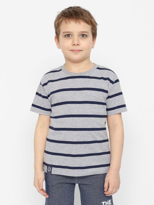 CRB wear/CSKB 63463-11-353 Футболка для мальчика,светло-серый меланж/Ex.Cherubino  фото 4