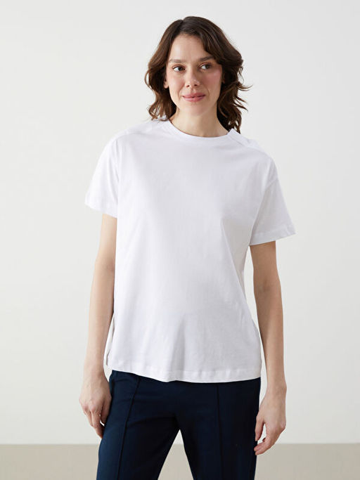 Bisiklet Yaka Kad?n Ti??rt