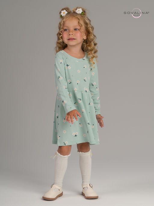 Платье Элла мятный букетик