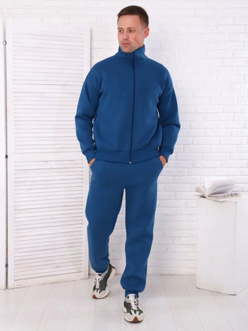 Роберт(индиго) костюм , 70% хлопок, 30% ПЭ