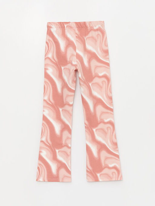 Beli Lastikli Desenli ?spanyol Pa?a K?z ?ocuk Tayt Pantolon