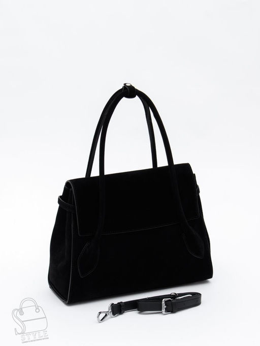 Сумка женская кожаная 2424YF black Polina&Eiterou