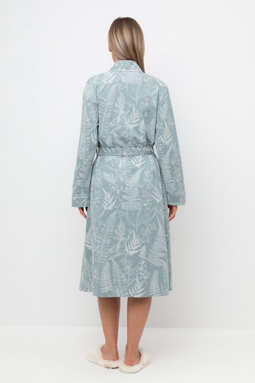 Е 50005/24/пыльно-голубой,лесной гербарий халат жен