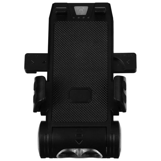 Держатель на руль для телефона с функциями: фонарик, звуковой сигнал, power bank - Simaland фото 4