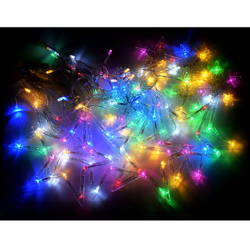 Электрогирлянда интерьерная "Звёзды" цветная