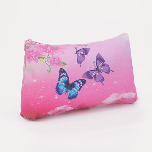 Цена за 3 шт. Косметичка на молнии, розовая