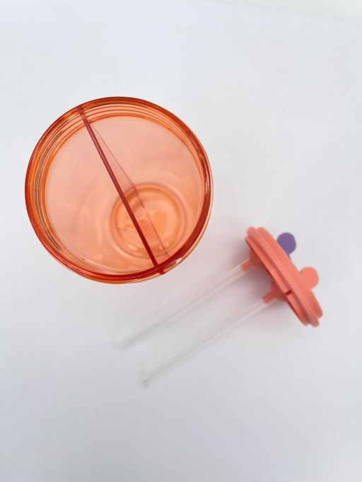 Тамблер с наклейками Funny bear, red (420 мл)