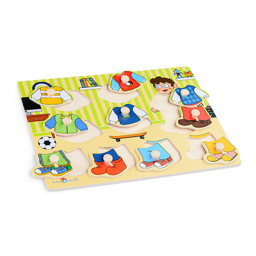 Пазл-вкладыш Одень мальчика - Щепочка фото 3