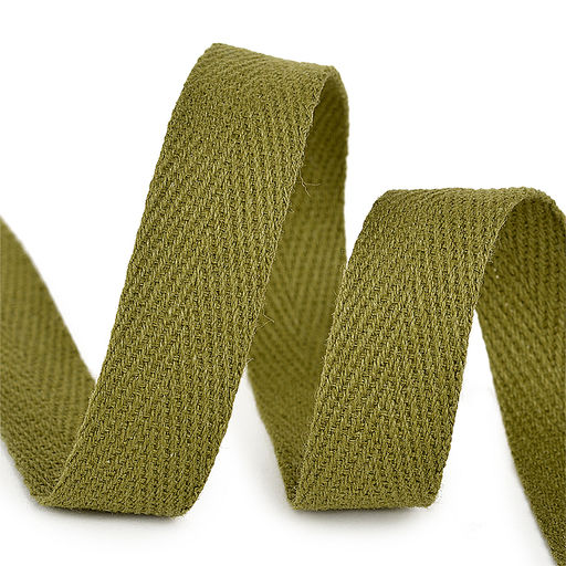 Лента-тесьма 10мм киперная 2,5г хлопок TBY.CT цв.F264 хаки уп.5м