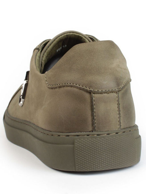 03-P255-4A GREEN Кроссовки мужские (натуральная замша) - Фабричный китай фото 4