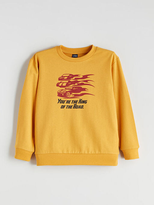 Bisiklet Yaka Erkek ?ocuk Sweatshirt