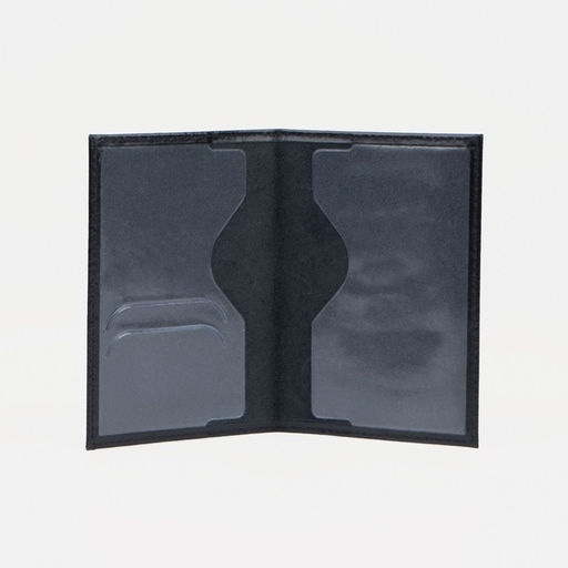 Обложка для паспорта, тиснение, чёрная