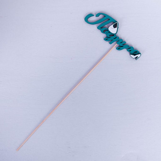 Цена за 10 шт. Топпер 3D Подруге, бирюзовый 13х4,4 см - Дарим красиво фото 3