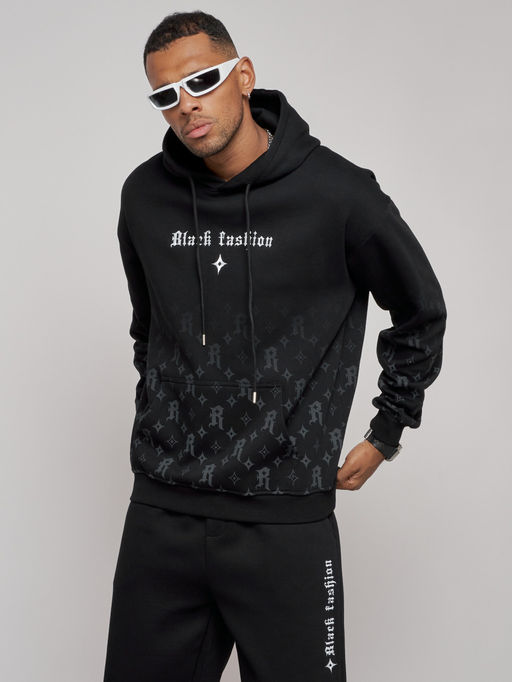 Спортивный костюм мужской трикотажный демисезонный черного цвета 12010Ch - Mtforce фото 17