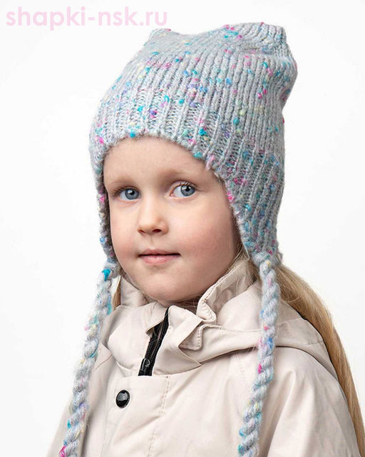 12612/2 MGU Ушанка для девочки флис (50-52)