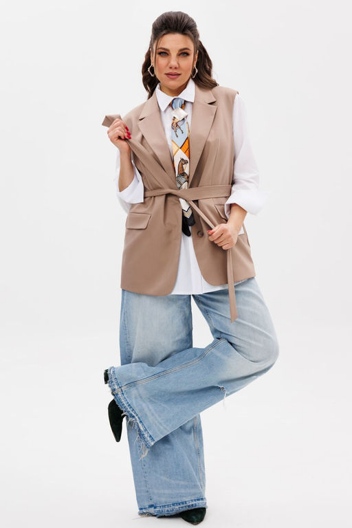 Жилет ANELLI 1502 тосканский песок  фото 6