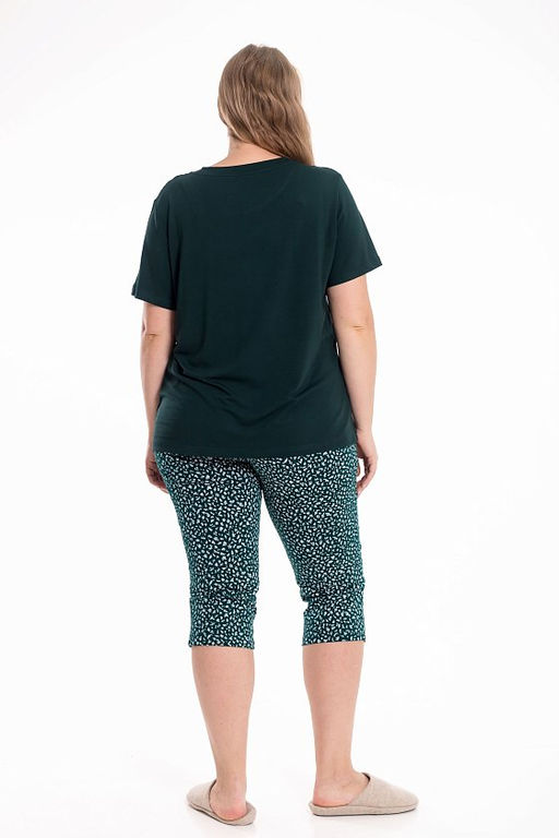 Пижама М325398зб зеленый/белый - Елена фото 4