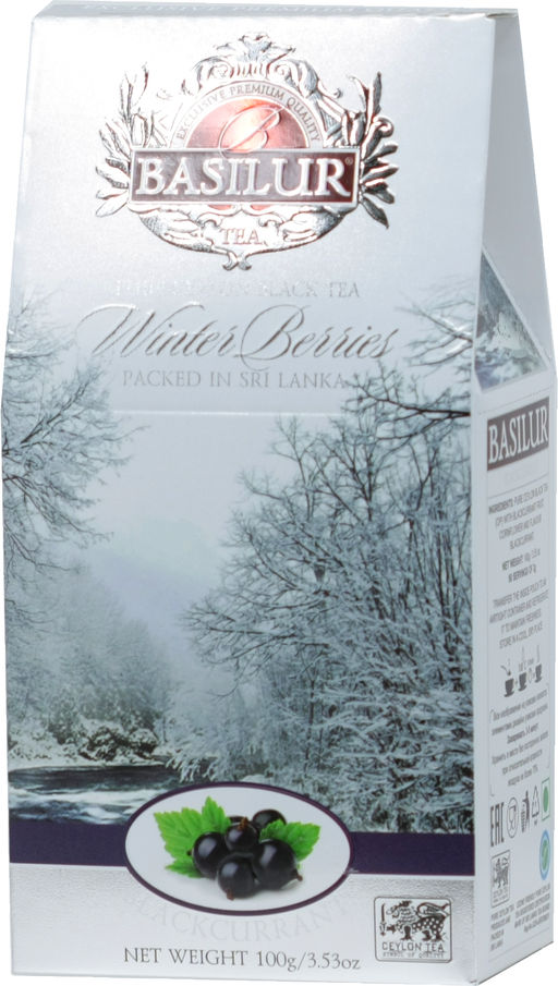 BASILUR. Новый год. Winter Berries. Черная смородина 100 гр. карт.упаковка