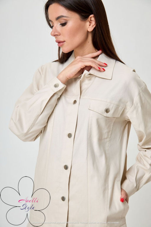 Жакет ANELLI 1049 бежевый фото 5