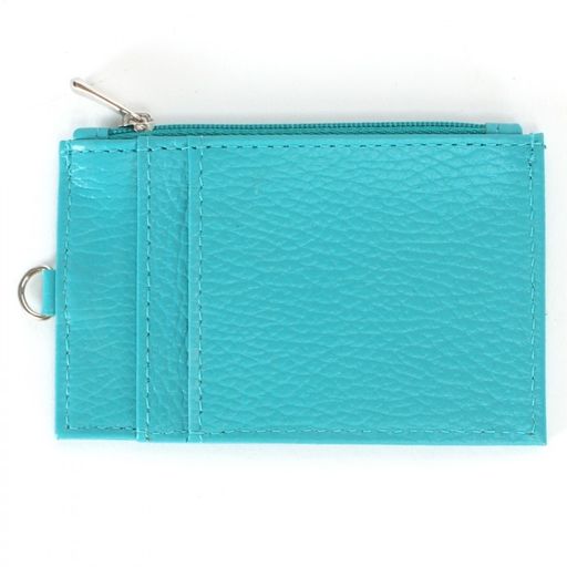 Визитница-кардхолдер Croco-В-216 н/к, 1отд, 3карм, бирюза флотер (110) 234979 фото 2