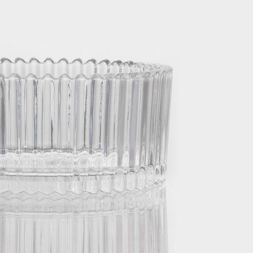 Сахарница Доляна «Царская», 250 мл, 10.5×12 см, стекло, прозрачная