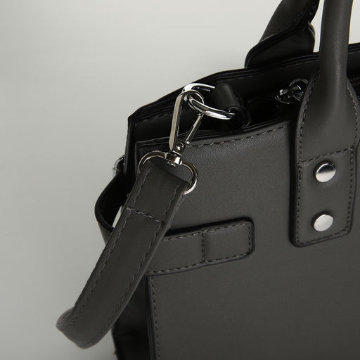 Сумка женская тоут, на молнии, цвет серый - Simaland фото 5